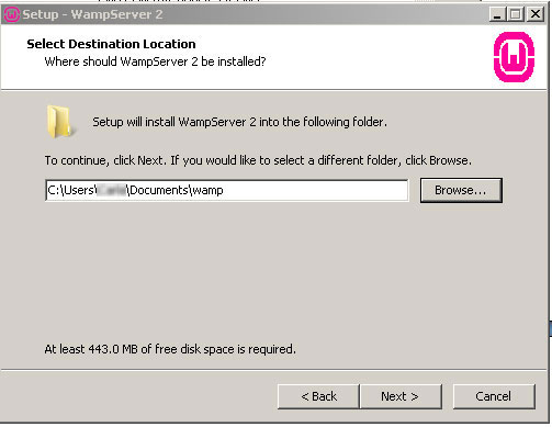 Wampserver default install directory