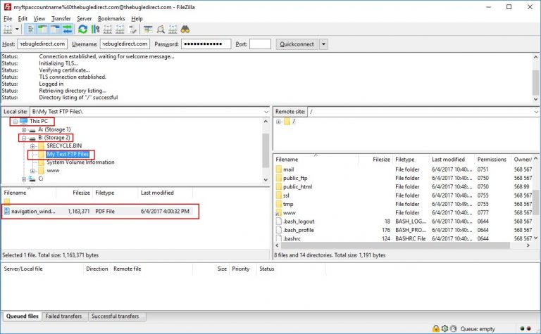 where are filezilla ftp server log files